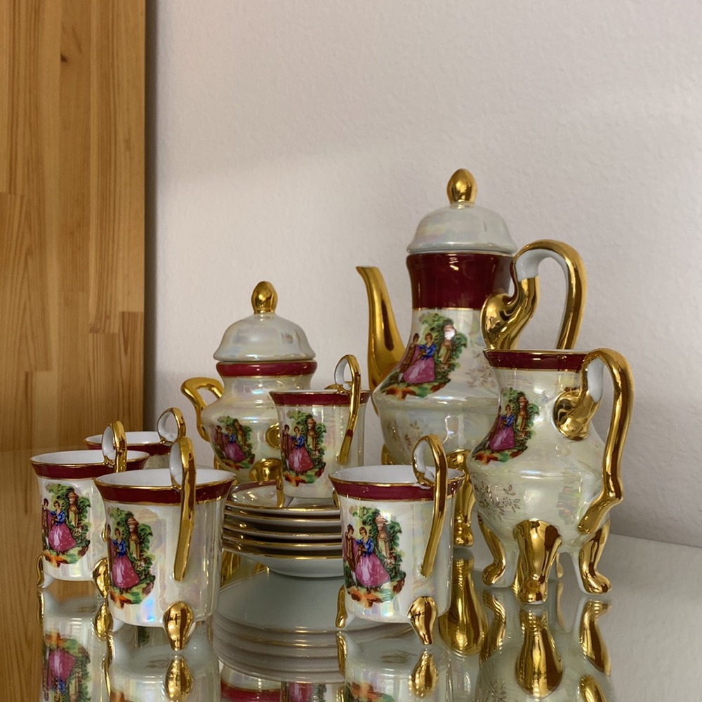 YS fine porcelain vintage tea set - Picture 2 of 7
